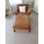 Upholstered Chaise Longue With Nail Pin Detail 140 x 70 x 80cm (Room 317 & 318)