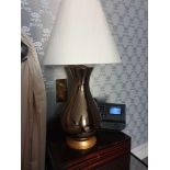 A Pair Of Heathfield And Co Louisa Glazed Ceramic Table Lamp With Textured Shade 77cm (Room 321)