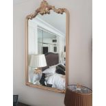 French Louis XVI Style Gilt Pier Mirror 76 x 136cm (Room 301)