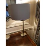 Porta Romana SLD36 Polished Nickel Swivel Arm Table Lamp With Shade 65cm (Room 323 324) (This lot is