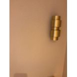 A Pair Of LED Copper And Antique Metal Wall Sconces 30cm (Room 432)