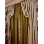 A Pair Of Silk Drapes And Jabots 160 x 250cm (Room 320)