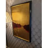 Giclee Landscape Gold And Red Mountains With Horizon 102 x 69cm (Room 415)