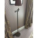 Library Floor Lamp Finished In English Bronze Swing Arm Function With Shade 156cm (Room 329)