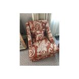 Egerton Armchair Sloping Arms Dressmakers Skirt And A Sprung Back Upholstered Relaxer Chair 70 x