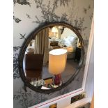 Forgeability Bespoke Metalwork Twig Circular Wall Mirror Brass Surround 60cm Diameter (Room 417)