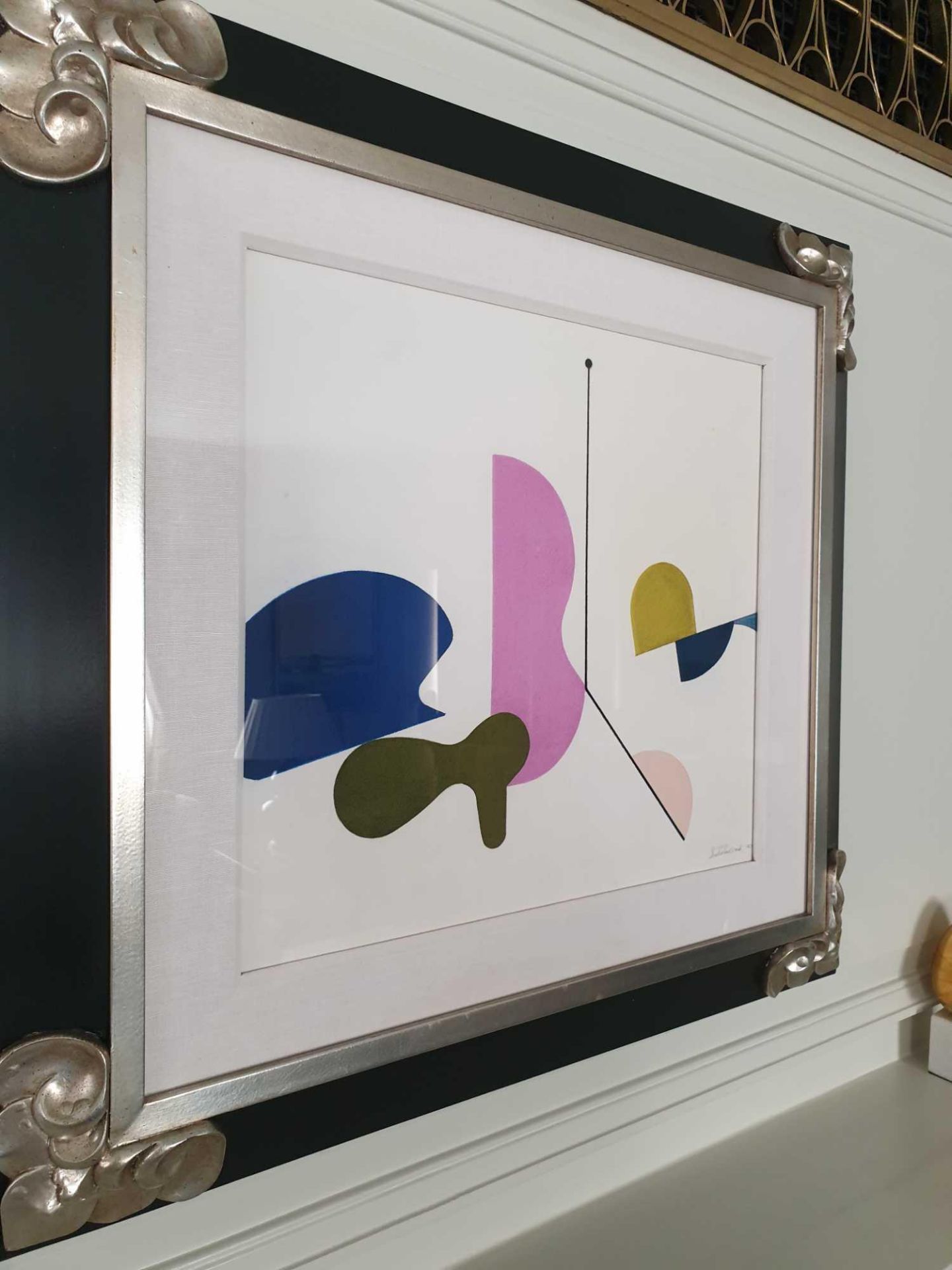 Nicholas Wood (USA) Abstract Framed Wall Art On Paper With Picture Light 72 x 66cm (Room 317 & 318)
