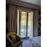A Pair of Luxury Silk Drapes 255 x 300cm (Room 412)