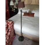 Library Floor Lamp Finished In English Bronze Swing Arm Function With Shade 156cm (Room 328)