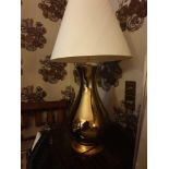 A Pair Of Heathfield And Co Louisa Glazed Ceramic Table Lamp With Textured Shade 77cm (Room 340)