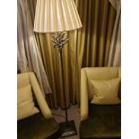 Heathfield And Co Coral Standard Lamp With Linen Shade, 180cms (Room 320)