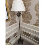 Heathfield And Co Coral Standard Lamp With Linen Shade 180cms (Room 309)