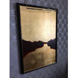Giclee Landscape Gold And Red Mountains With Horizon 102 x 69cm (Room 421)
