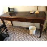 Kingswood Writing Desk / Dressing Table With Two Faux Drawers And Pop-Up Leather Lid Fitted