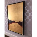 Giclee Landscape Gold And Red Mountains With Horizon 102 x 69cm (Room 425)