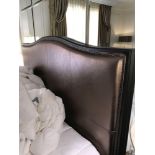 Headboard, Handcrafted With Nail Trim And Padded Textured Woven Upholstery (Room ;403)