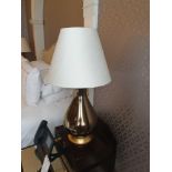 A Pair Of Heathfield And Co Louisa Glazed Ceramic Table Lamp With Textured Shade 77cm (Room 339) (