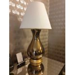 A Pair Of Heathfield And Co Louisa Glazed Ceramic Table Lamp With Textured Shade 77cm (Room 333) (