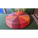 La Cividina Italy Windmill Ottoman design by Constance Guisset The curved forms and wedges of