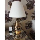 A Pair Of Heathfield And Co Louisa Glazed Ceramic Table Lamp With Textured Shade 77cm (Room 330) (