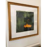 Abstract Framed Lithograph Unsigned 82 x 83cm (Room 401)