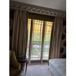 A Pair Of Silk Fully LinedÂ  Drapes 240 x 260cm (Room 312)