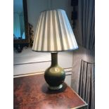 Heathfield And Co Gourd Textured Ceramic Table Lamp With Shade 70cm (Room 417)