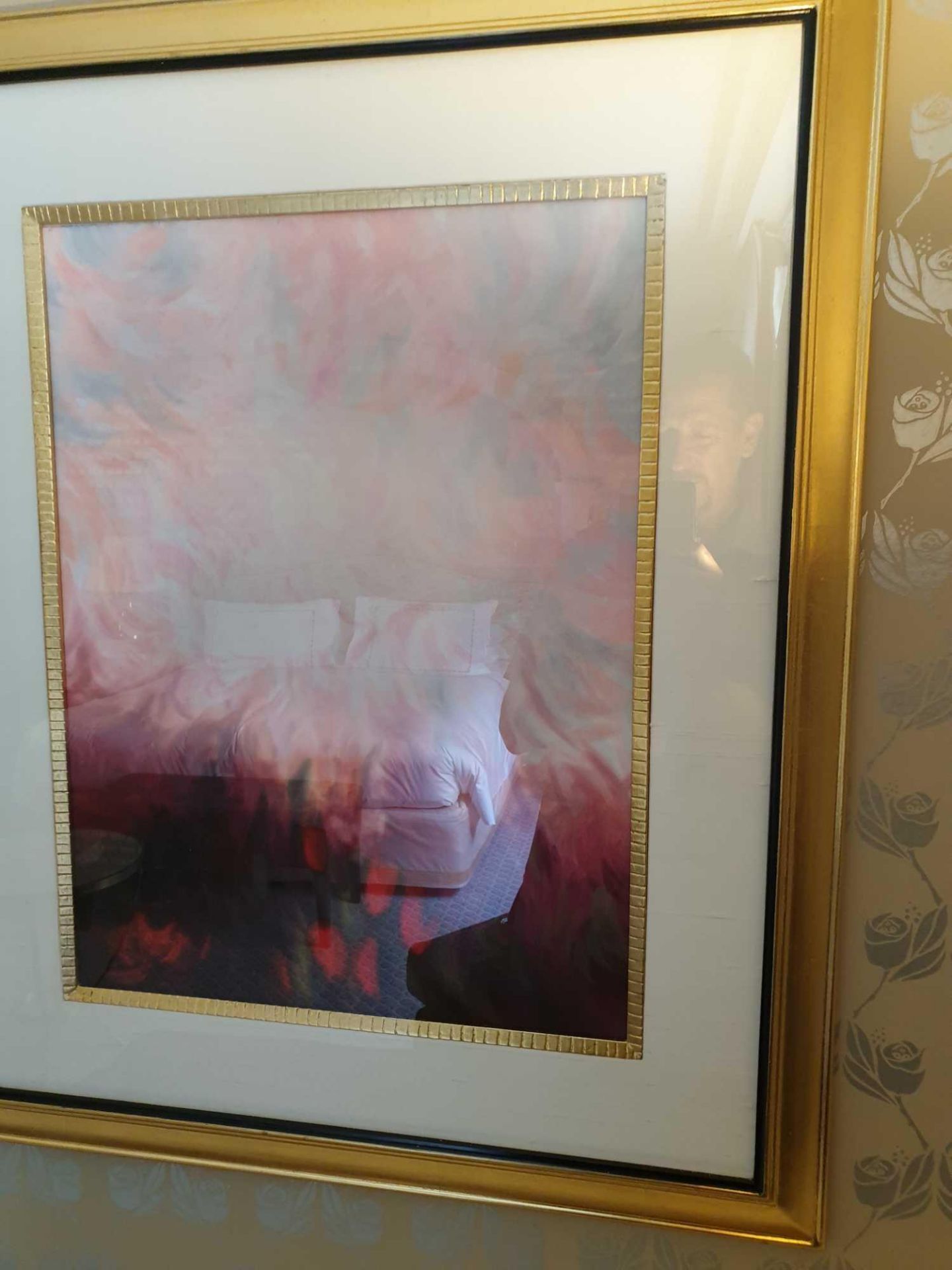 Abstract Lithograph Flame Clouds Framed 71 x 86cm (Room 326) (This lot is located in Bath)