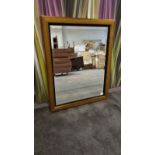 Accent Mirror gold painted wood 80 x 100cm (685) ( This item is located in Bath)