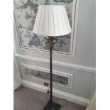 Heathfield And Co Coral Standard Lamp With Linen Shade, 180cms (Room 317 & 318)