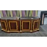 Mahogany credenza bar with giltwood dectoration - note top is not included as this was a built in