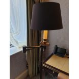 Library Floor Lamp Finished In English Bronze Swing Arm Function With Shade 156cm (Room 322) (This