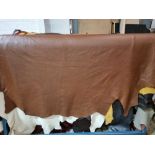 Andrew Muirhead 52324-1 AH014 Harvest Leather Hide approximately 4.83mÂ² 2.3 x 2.1cm