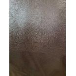 Mastrotto Hudson Chocolate Leather Hide approximately 3.99mÂ² 2.1 x 1.9cm