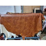 Distressed Whisky Leather Hide approximately 4mÂ² 2 x 2cm