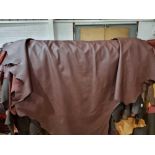 Chocolate Leather Hide approximately 6.24mÂ² 2.6 x 2.4cm