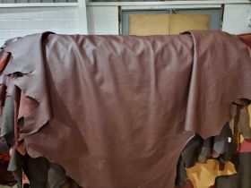 Chocolate Leather Hide approximately 6.24mÂ² 2.6 x 2.4cm