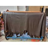 Mastrotto Mustang Bourneville Leather Hide approximately 3.96mÂ² 2.2 x 1.8cm