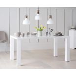 Atlanta 160cm White High Gloss Dining Table The Atlanta collection is all about practicality and