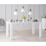 Atlanta 160cm White High Gloss Dining Table The Atlanta collection is all about practicality and