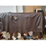 Dark Chocolate 417 Leather Hide approximately 4.5mÂ² 2.5 x 1.8cm