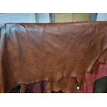 Brown Leather Hide approximately 4.37mÂ² 2.3 x 1.9cm