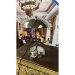 Chelsom Hub Cap Desk Lamp Silver Ref: ZZ/10285/DL/LG106