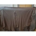 Mastrotto Hudson Chocolate Leather Hide approximately 4.2mÂ² 2.1 x 2cm