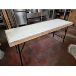 2 x 6ft folding banquet tables 180 x 60cm