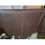 Andrew Muirhead 55857-1 AH002 Chestnut Leather Hide approximately 4.2mÂ² 2.1 x 2cm