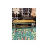 Storm Grey And Aged Pine Farmhouse Console Table This Console Table Is Designed For Excellent