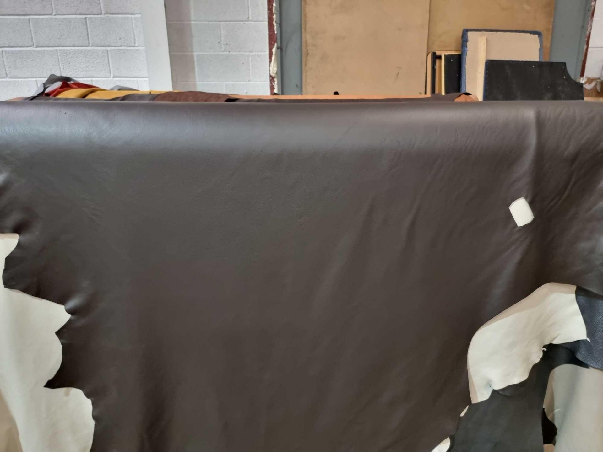 Yarwood Hammersmith Chocolate Leather Hide approximately 3.84mÂ² 2.4 x 1.6cm