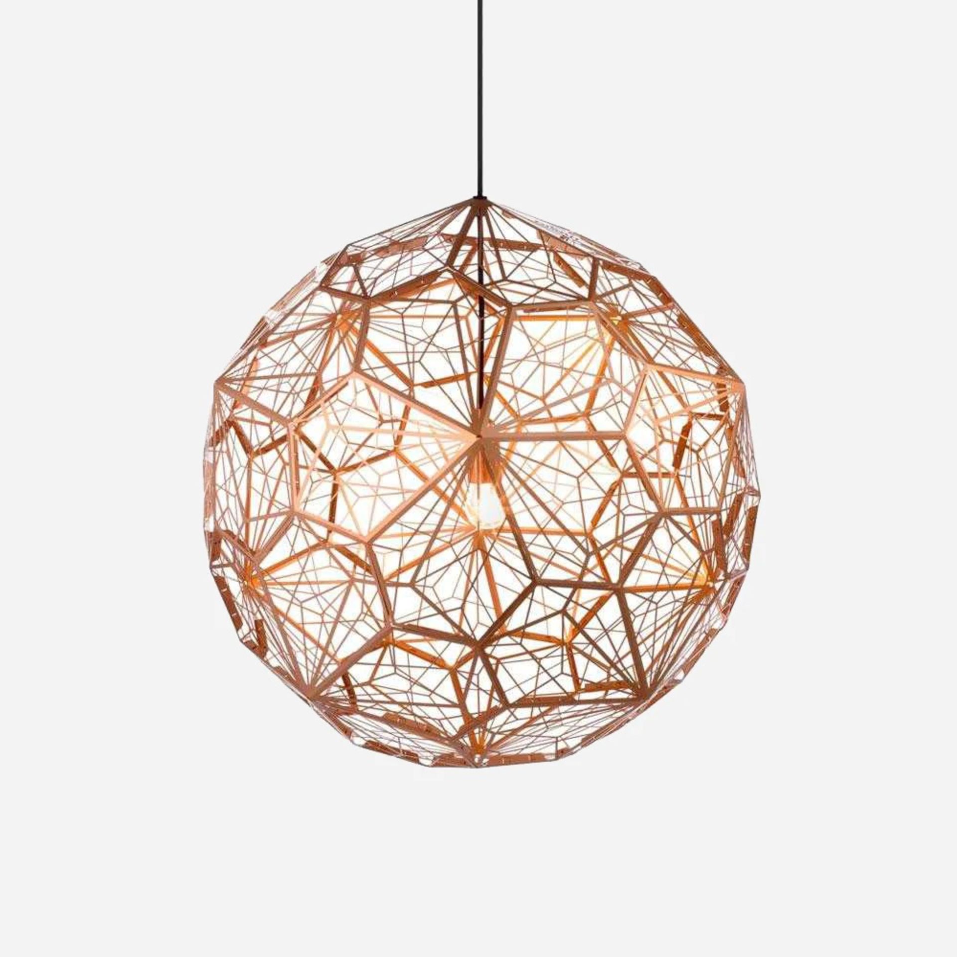 Rango 32cm Copper Pendant Light Inspired by the logic of mathematics, the shade is composed of - Image 3 of 4