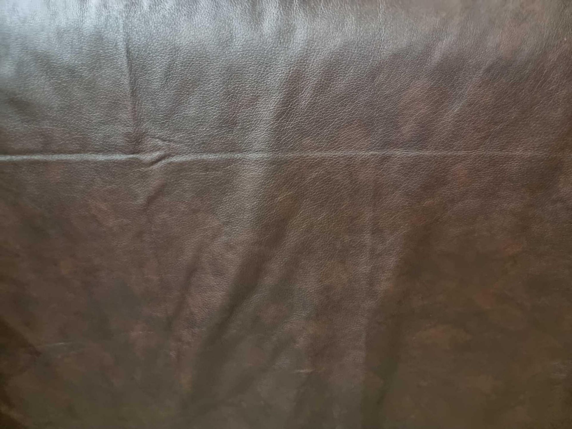 Trim International Memphis Brown Leather Hide approximately 4.62mÂ² 2.2 x 2.1cm